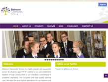 Tablet Screenshot of belmontschool.org.uk
